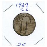 1929 Standing Liberty Silver Quarter