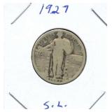 1927 Standing Liberty Silver Quarter