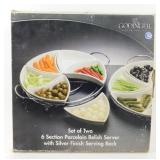 * Godinger Silver Art Co. Set of 2 Porcelain