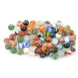 Large Group of Vintage Marbles - Mixed Colors,
