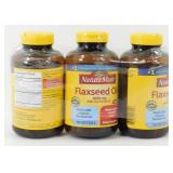 New 3-pk of Nature Made Flax Seed Oil - Exp.