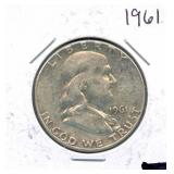 1961 Franklin Silver Half Dollar