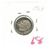 1960-D Roosevelt Silver Dime
