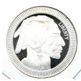 Buffalo Rimmed Design 1 Troy Ounce .999 Fine