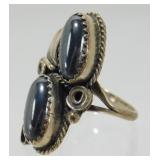 Vintage Sterling Silver Native American Hematite