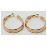 Gold Over Sterling Silver Hoop Earrings - 1ï¿½