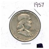 1957 Franklin Silver Half Dollar