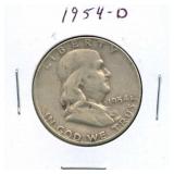 1954-D Franklin Silver Half Dollar