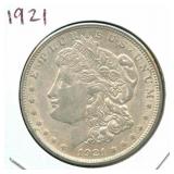 1921 Morgan Silver Dollar