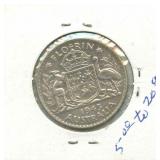 1945 Australian Silver Florin (Two Shilling)