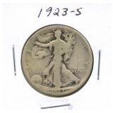 1923-S Walking Liberty Silver Half Dollar