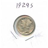 1929-S Mercury Silver Dime