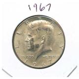 1967 Kennedy Silver Half Dollar - 40% Silver