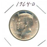 1964-D Kennedy Silver Half Dollar