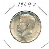 1964-D Kennedy Silver Half Dollar