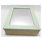 * Small Antique Wood Medicine Cabinet - 14" x