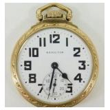 Vintage Hamilton 992b Railroad Pocket Watch 10k