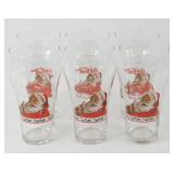 * Group of 6 Coca-Cola Christmas Glasses