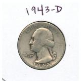 1943-D Washington Silver Quarter