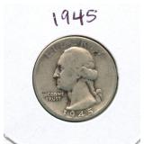 1945 Washington Silver Quarter