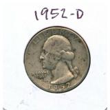 1952-D Washington Silver Quarter