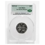 2019-D 25C CAC MS63 San Antonio Missions Quarter