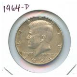 1964-D Kennedy Silver Half Dollar