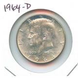 1964-D Kennedy Silver Half Dollar
