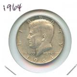 1964 Kennedy Silver Half Dollar