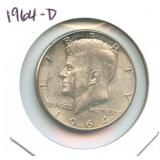 1964-D Kennedy Silver Half Dollar
