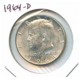 1964-D Kennedy Silver Half Dollar