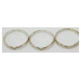 Sterling Silver Stackable Rings - Size 9