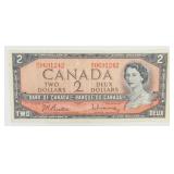 1954 Canadian Two Dollar Queen Elizabeth Note