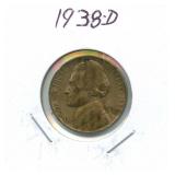 1938-D Jefferson Nickel