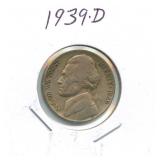 1939-D Jefferson Nickel