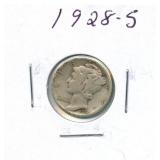 1928-S Mercury Silver Dime