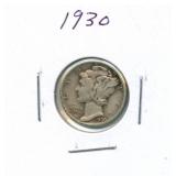 1930 Mercury Silver Dime