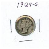 1929-S Mercury Silver Dime