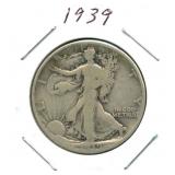 1939 Walking Liberty Silver Half Dollar