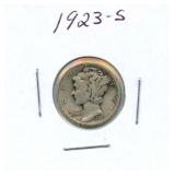 1923-S Mercury Silver Dime