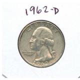 1962-D Washington Silver Quarter