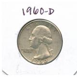 1960-D Washington Silver Quarter