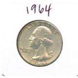 1964 Washington Silver Quarter