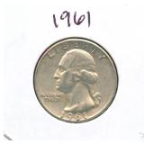 1961 Washington Silver Quarter