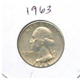1963 Washington Silver Quarter