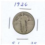 1926 Standing Liberty Silver Quarter