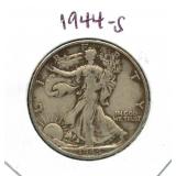 1944-S Walking Liberty Silver Half Dollar