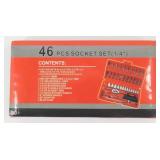 46 Piece Socket Set - 1/4", New
