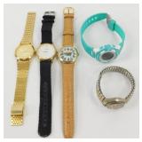 5 Wrist Watches - All Work w/ New Batteries