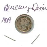 1919-S Mercury Silver Dime
